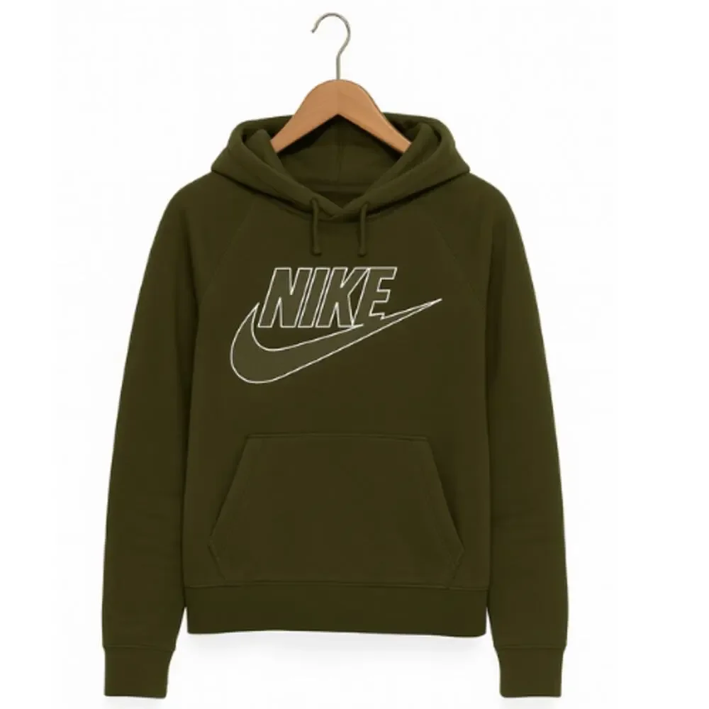 Nike Sportswear Essential Women's Pullover Hoodie in Olive EUC Size Medium